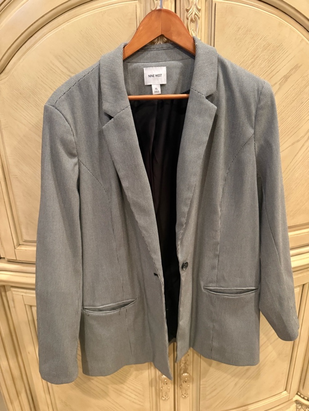 Nine West Black & White Women's Blazer Jacket, size XL